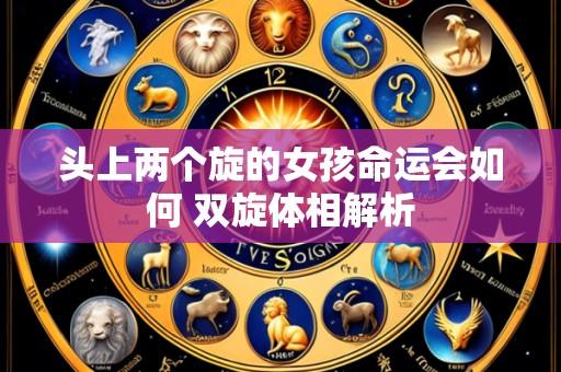 头上两个旋的女孩命运会如何 双旋体相解析