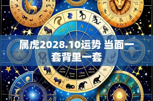 属虎2028.10运势 当面一套背里一套