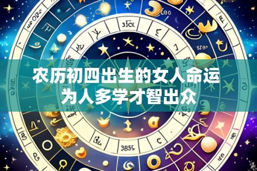 农历初四出生的女人命运 为人多学才智出众
