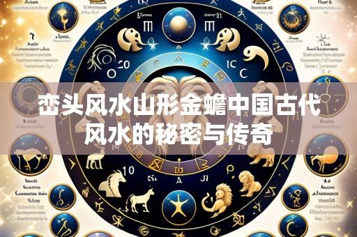 峦头风水山形金蟾中国古代风水的秘密与传奇