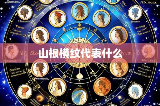 山根横纹代表什么
