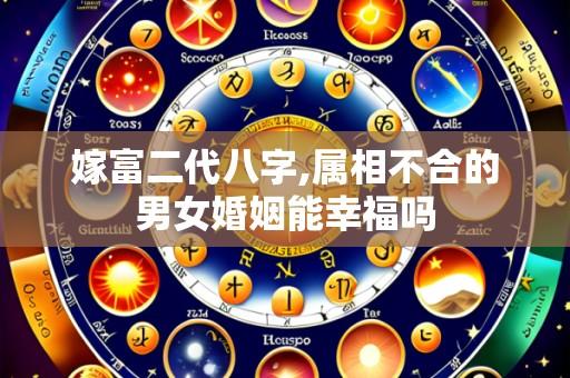 嫁富二代八字,属相不合的男女婚姻能幸福吗