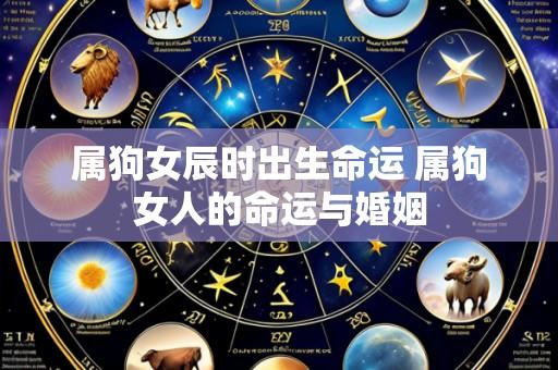 属狗女辰时出生命运 属狗女人的命运与婚姻
