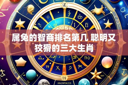属兔的智商排名第几 聪明又狡猾的三大生肖