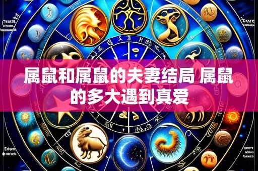 属鼠和属鼠的夫妻结局 属鼠的多大遇到真爱