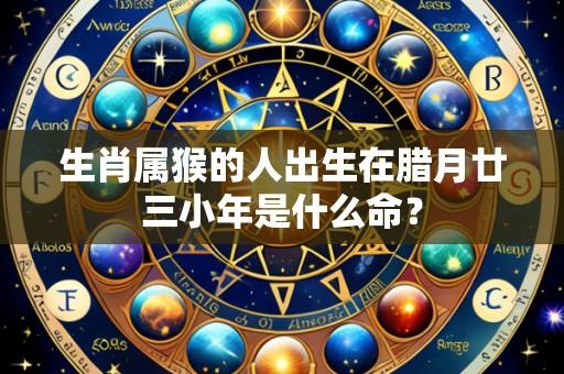 生肖属猴的人出生在腊月廿三小年是什么命?