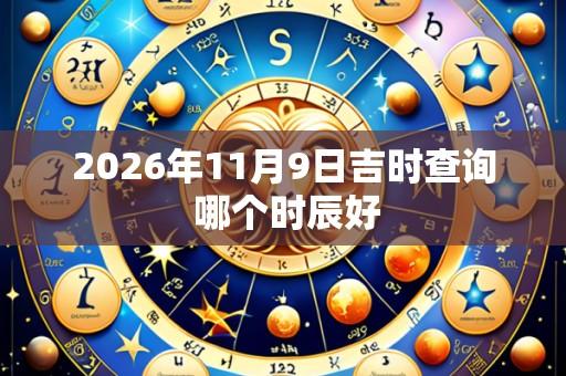 2026年11月9日吉时查询 哪个时辰好