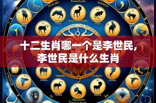十二生肖哪一个是李世民,李世民是什么生肖