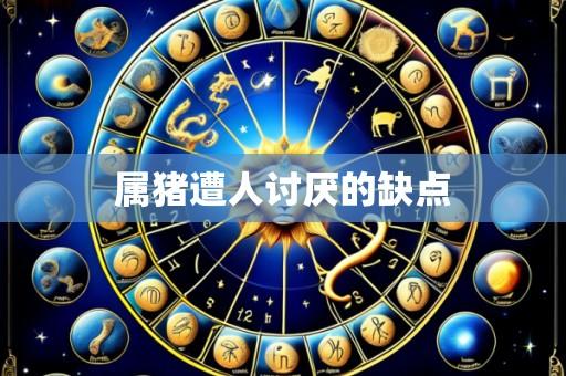 属猪遭人讨厌的缺点