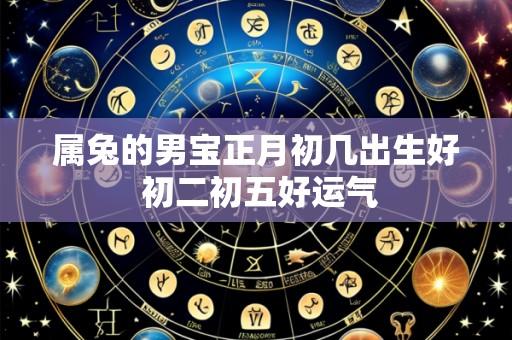 属兔的男宝正月初几出生好 初二初五好运气
