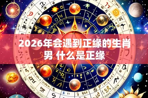 2026年会遇到正缘的生肖男 什么是正缘