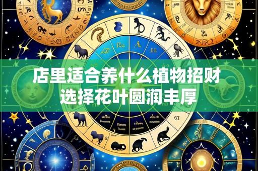 店里适合养什么植物招财 选择花叶圆润丰厚