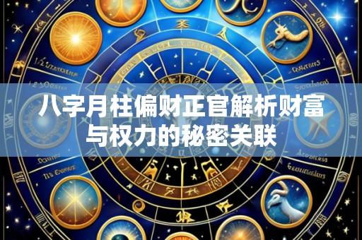 八字月柱偏财正官解析财富与权力的秘密关联