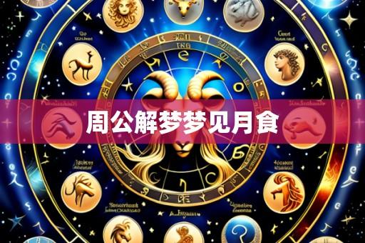 周公解梦梦见月食