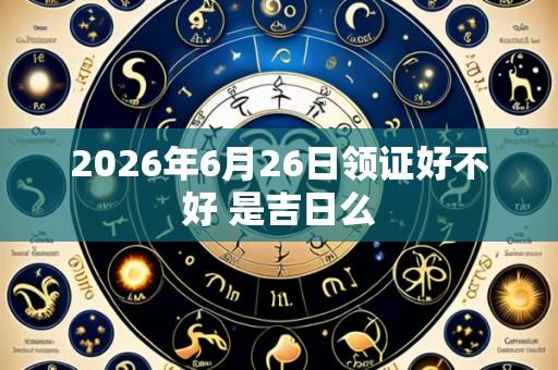 2026年6月26日领证好不好 是吉日么