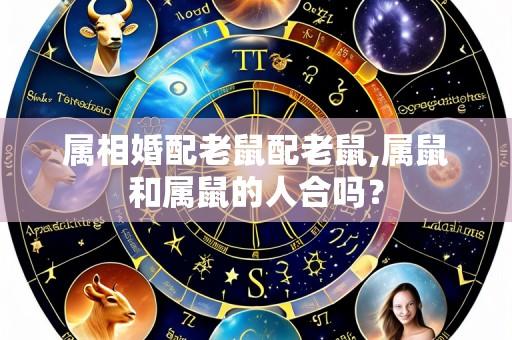 属相婚配老鼠配老鼠,属鼠和属鼠的人合吗?