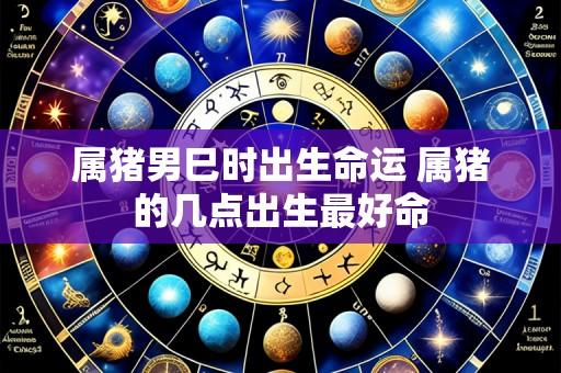 属猪男巳时出生命运 属猪的几点出生最好命