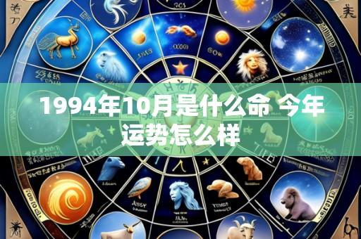 1994年10月是什么命 今年运势怎么样