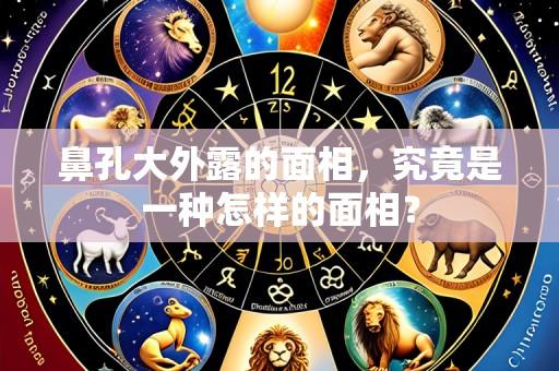鼻孔大外露的面相，究竟是一种怎样的面相？