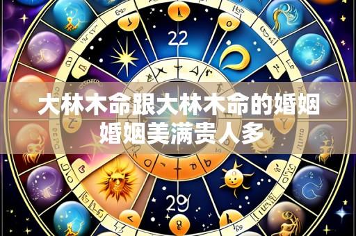 大林木命跟大林木命的婚姻 婚姻美满贵人多