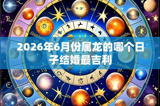2026年6月份属龙的哪个日子结婚最吉利