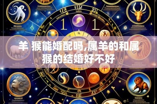 羊 猴能婚配吗,属羊的和属猴的结婚好不好