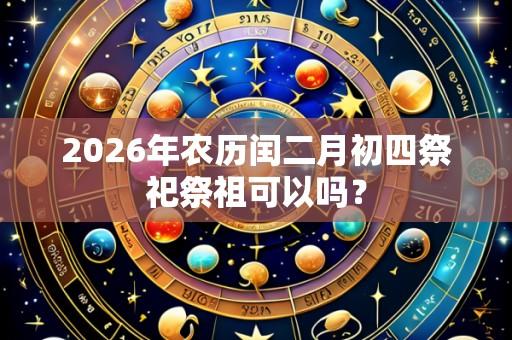 2026年农历闰二月初四祭祀祭祖可以吗？