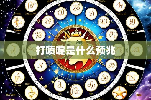 打喷嚏是什么预兆