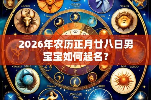 2026年农历正月廿八日男宝宝如何起名?