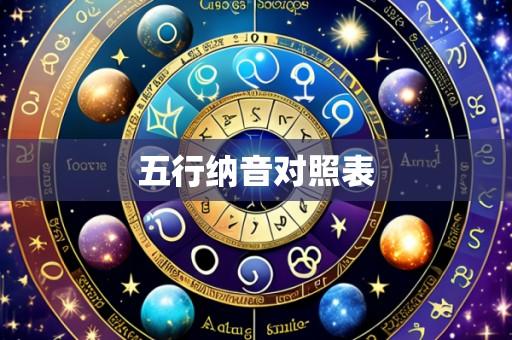五行纳音对照表