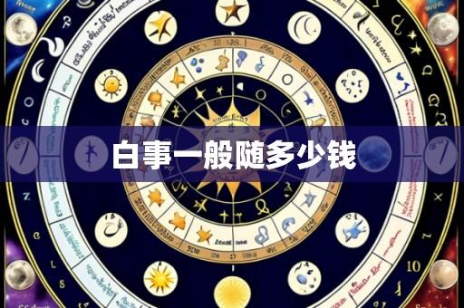 白事一般随多少钱