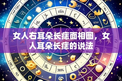 女人右耳朵长痣面相图,女人耳朵长痣的说法