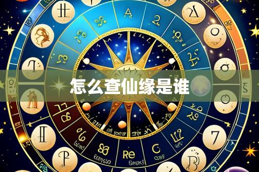怎么查仙缘是谁