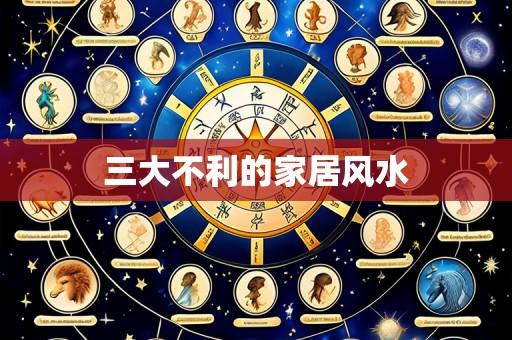 三大不利的家居风水