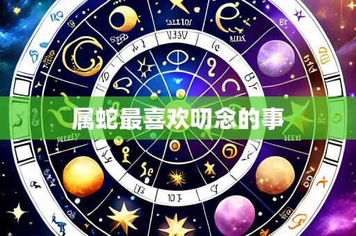属蛇最喜欢叨念的事