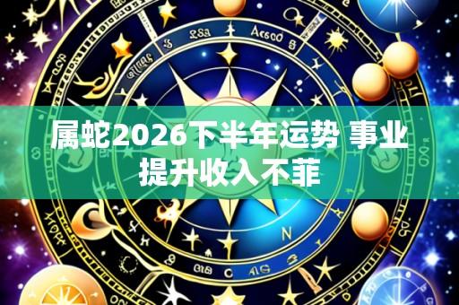 属蛇2026下半年运势 事业提升收入不菲