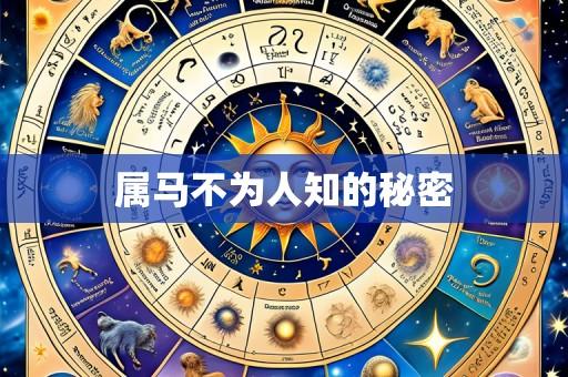 属马不为人知的秘密