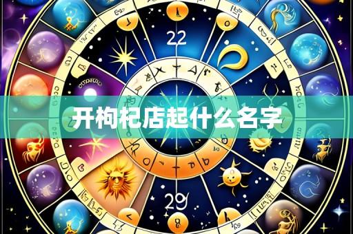 开枸杞店起什么名字