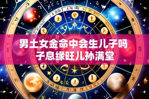 男土女金命中会生儿子吗 子息缘旺儿孙满堂