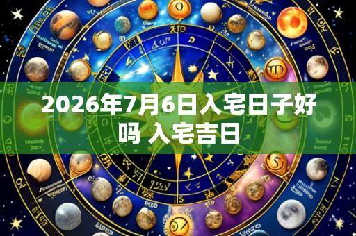 2026年7月6日入宅日子好吗 入宅吉日