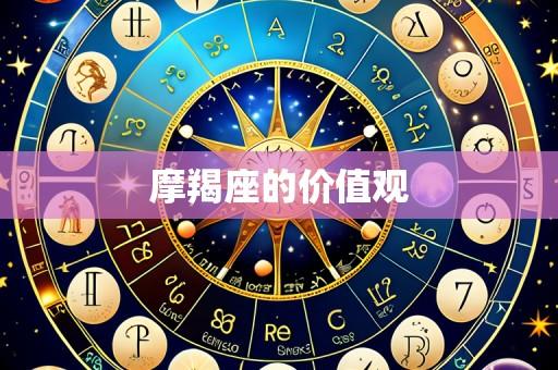 摩羯座的价值观
