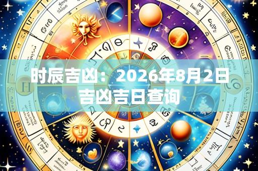 时辰吉凶:2026年8月2日吉凶吉日查询