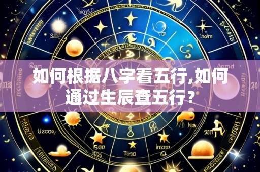 如何根据八字看五行,如何通过生辰查五行？