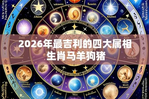 2026年最吉利的四大属相 生肖马羊狗猪