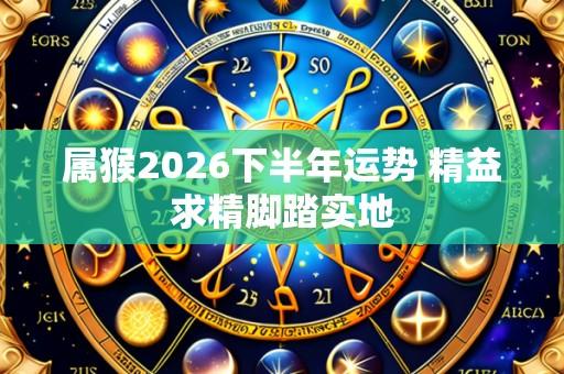 属猴2026下半年运势 精益求精脚踏实地