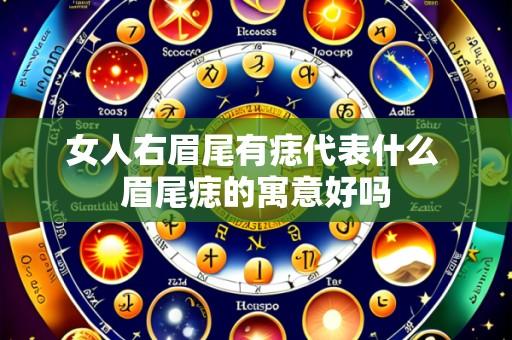 女人右眉尾有痣代表什么 眉尾痣的寓意好吗