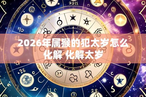 2026年属猴的犯太岁怎么化解 化解太岁