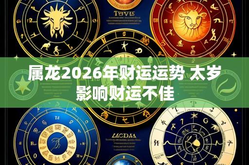 属龙2026年财运运势 太岁影响财运不佳