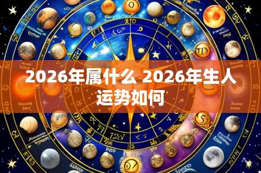 2026年属什么 2026年生人运势如何