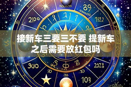 接新车三要三不要 提新车之后需要放红包吗
